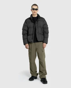 Stone Island Real Down Jacket Lead Grey- Outerwear