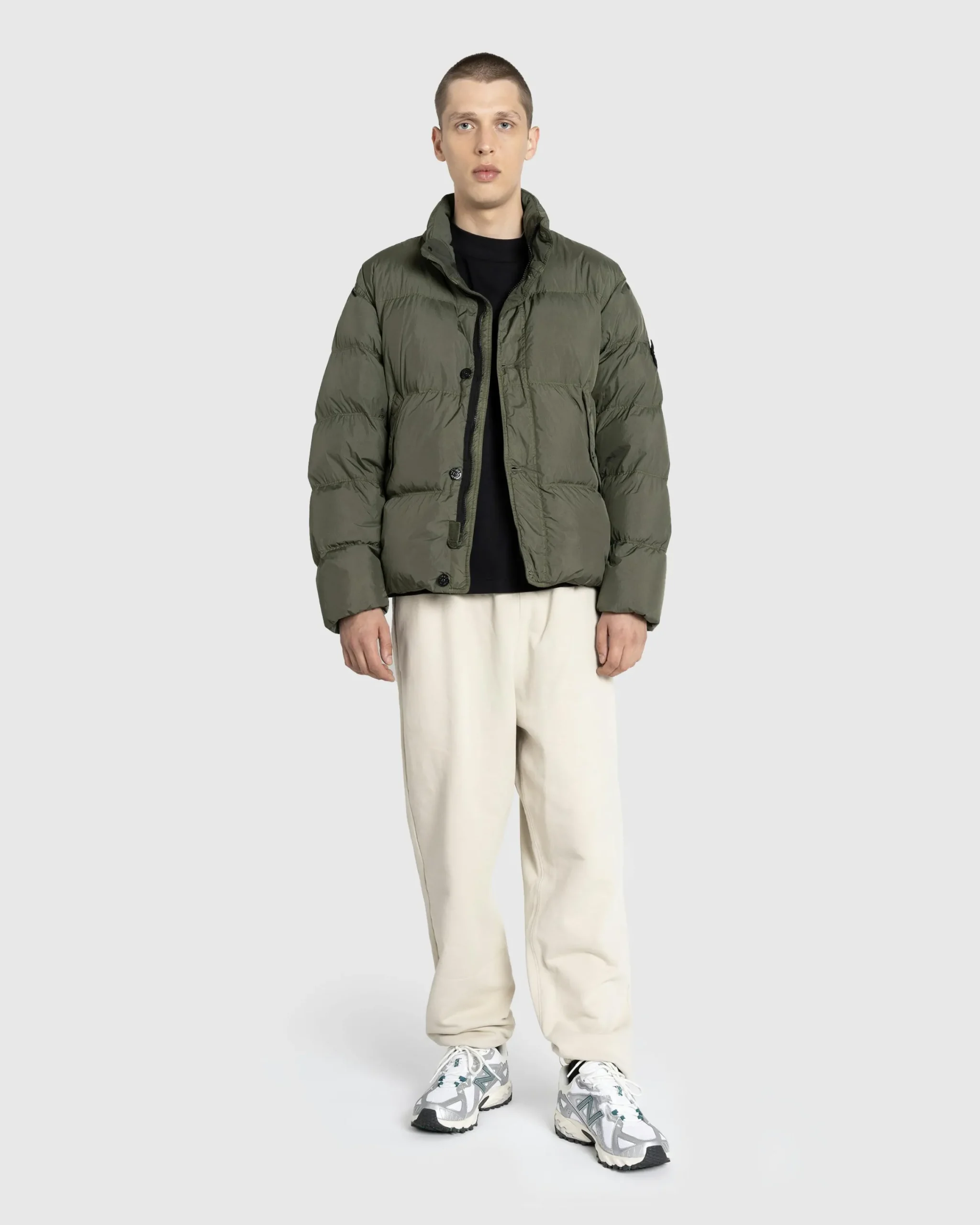 Stone Island Real Down Jacket- Outerwear