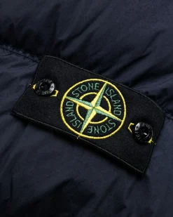 Stone Island Real Down Jacket Navy Blue- Outerwear