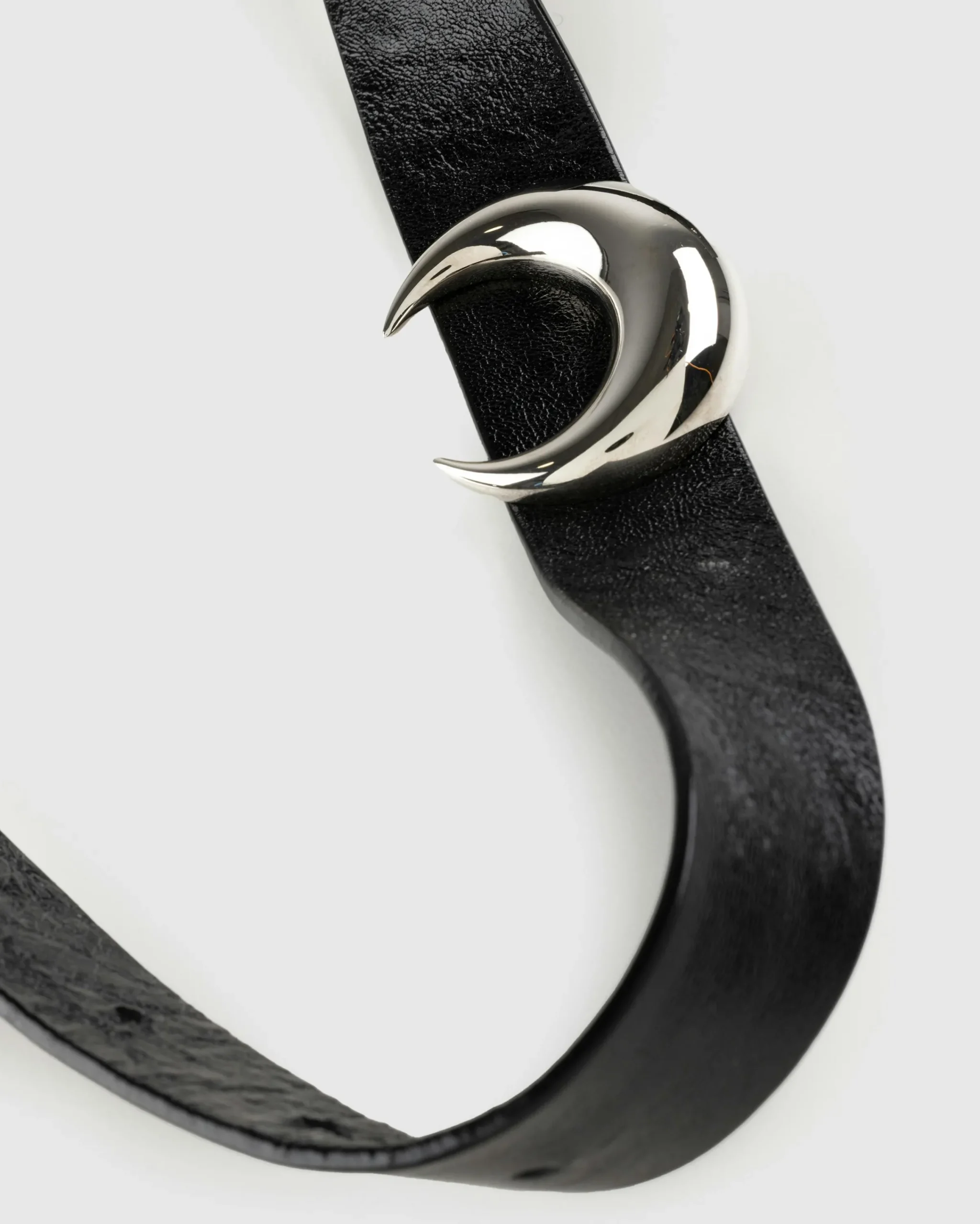 Marine Serre Recycled Pewter Moon Charm Choker- Jewelry