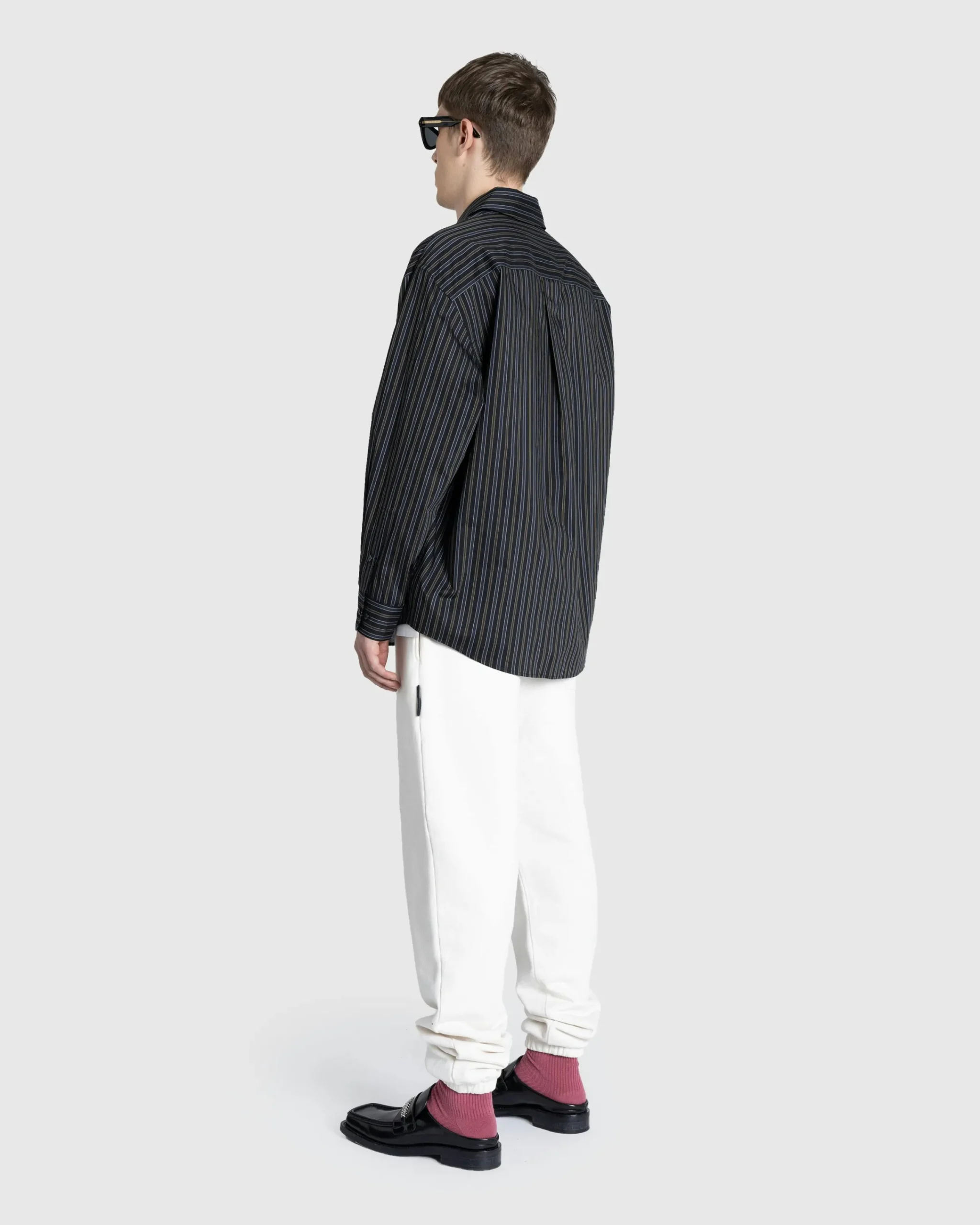 Lemaire Regular Shirt Dark Brown/Marine- Shirts