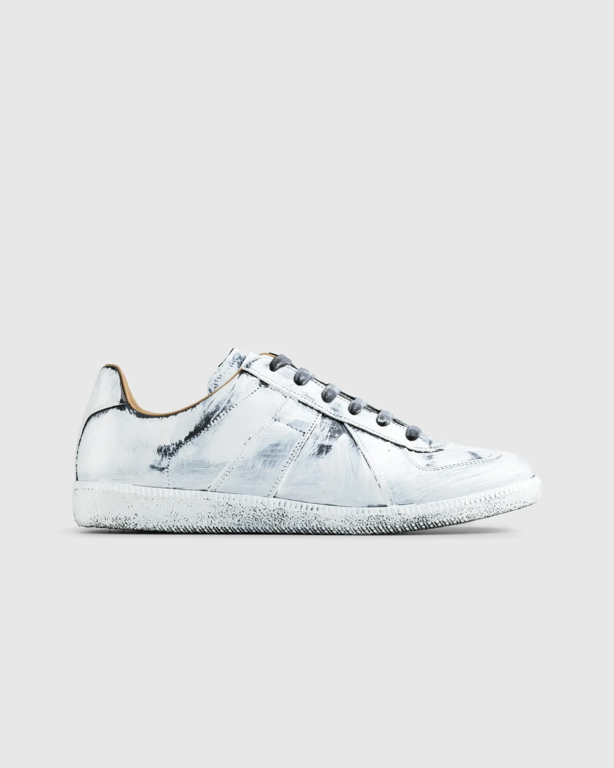 Maison Margiela Replica Bianchetto Sneaker Black/Glossy White- Sneakers