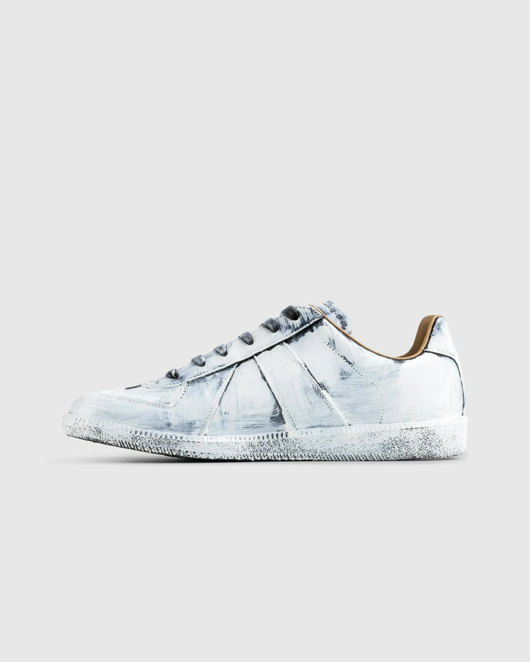 Maison Margiela Replica Bianchetto Sneaker Black/Glossy White- Sneakers