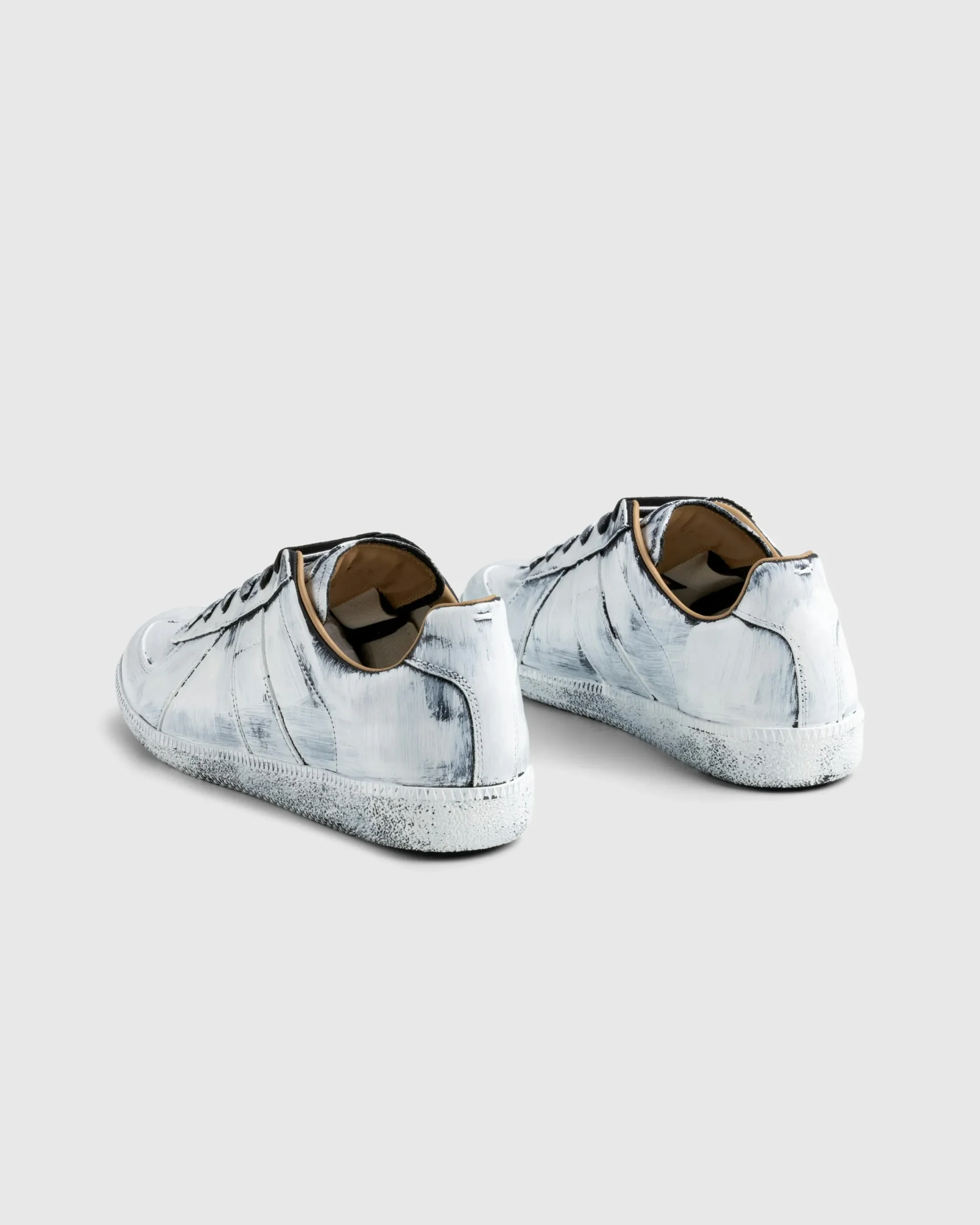Maison Margiela Replica Bianchetto Sneaker Black/Glossy White- Sneakers