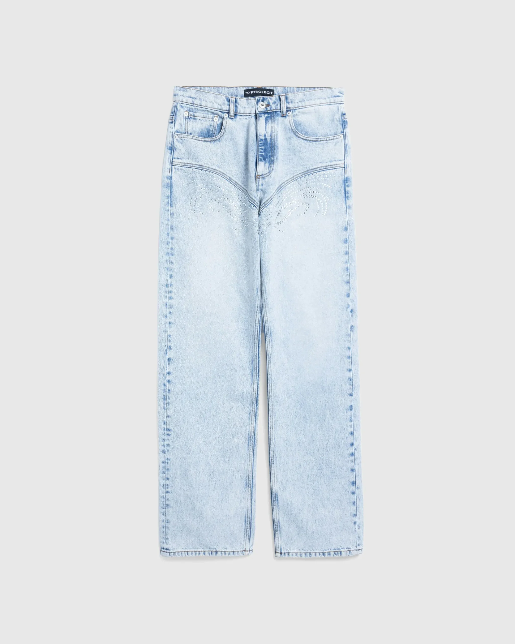 Y/Project Rhinestone Jeans Blue- Pants