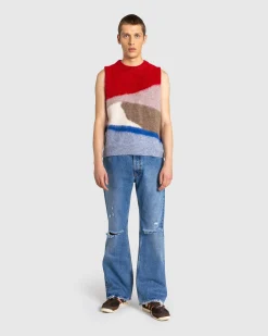 Séfr Rider Cut Jeans Trashed Mid Blue- Pants