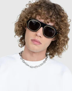 Bottega Veneta Rim Aviator Sunglasses- Sunglasses