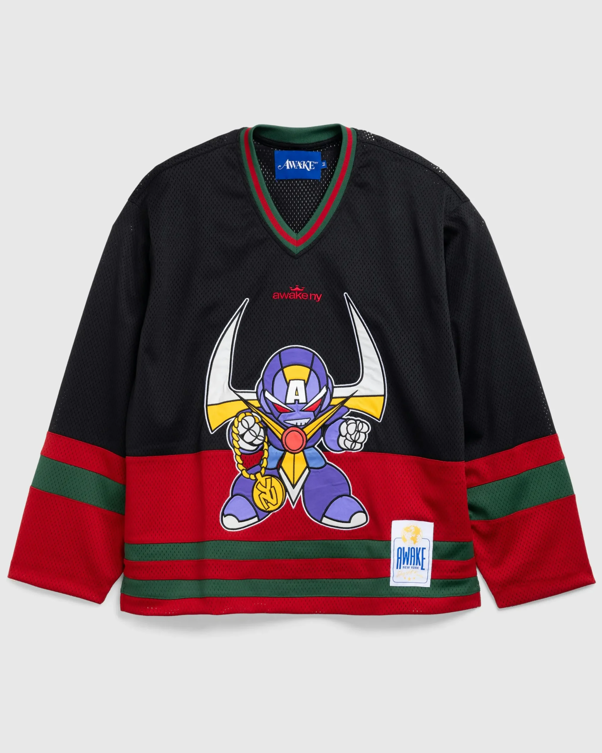 Awake NY Robo Hockey Jersey Black/Multi- Tops