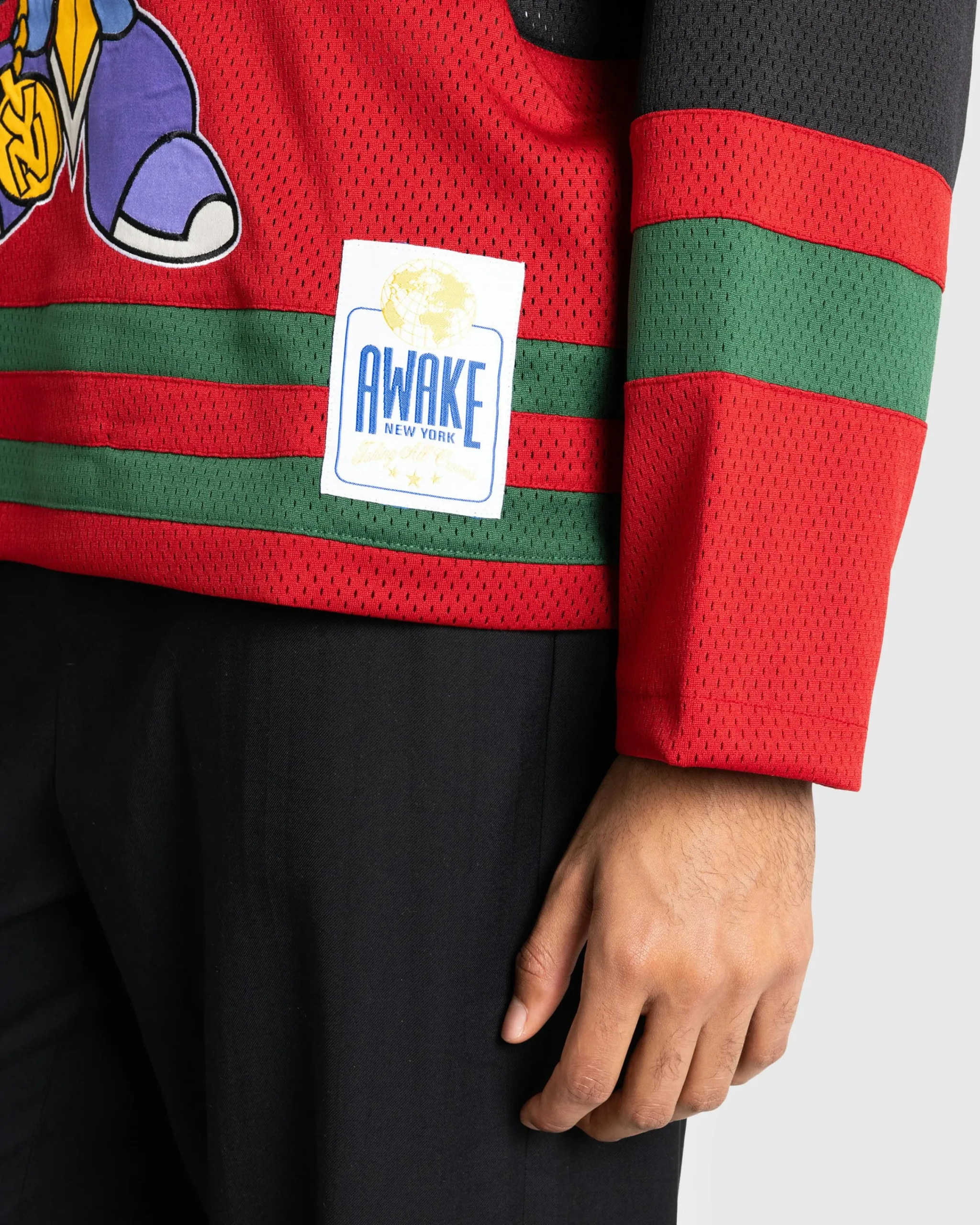 Awake NY Robo Hockey Jersey Black/Multi- Tops