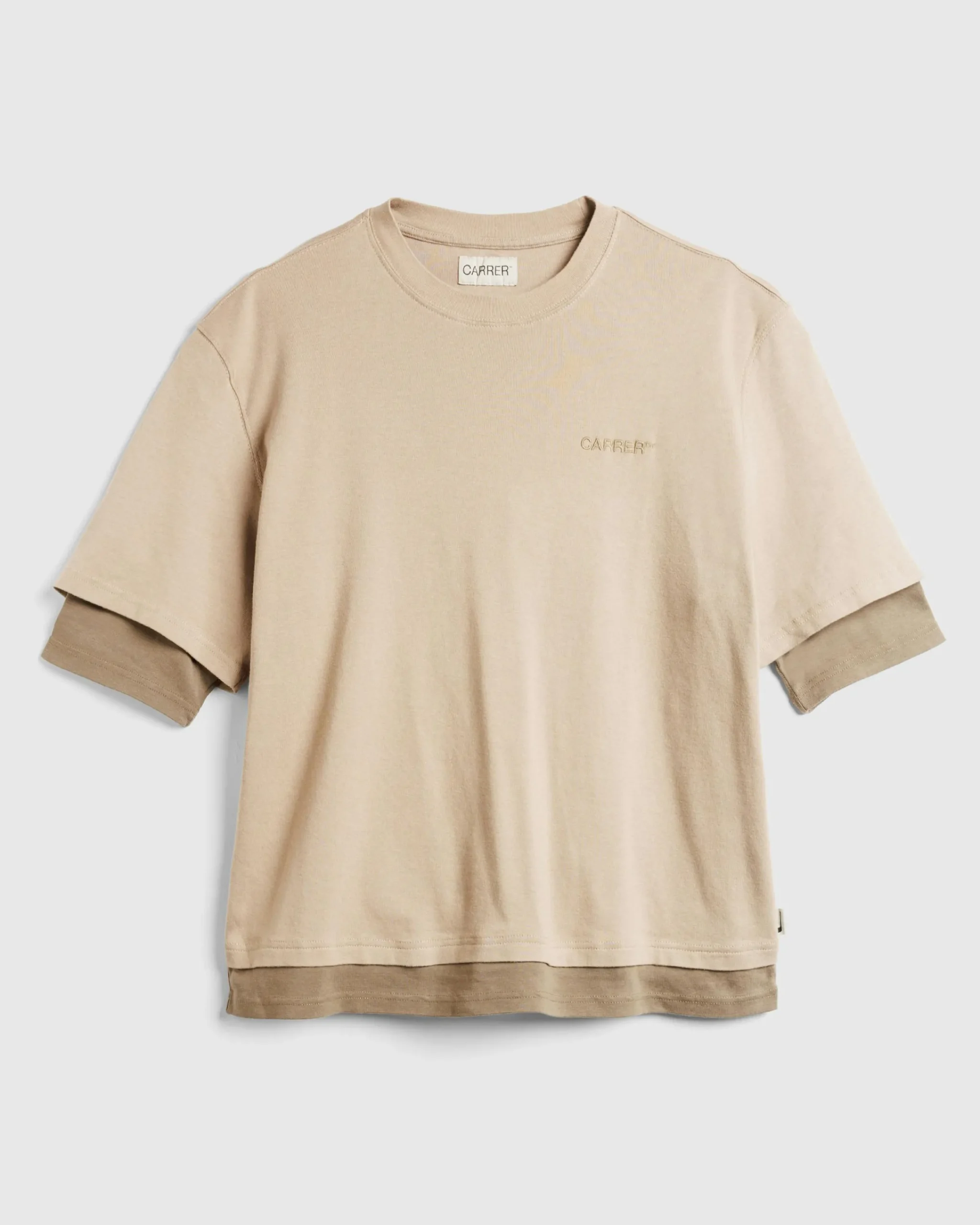 Carrer Roque Double Hem T-Shirt- Tops