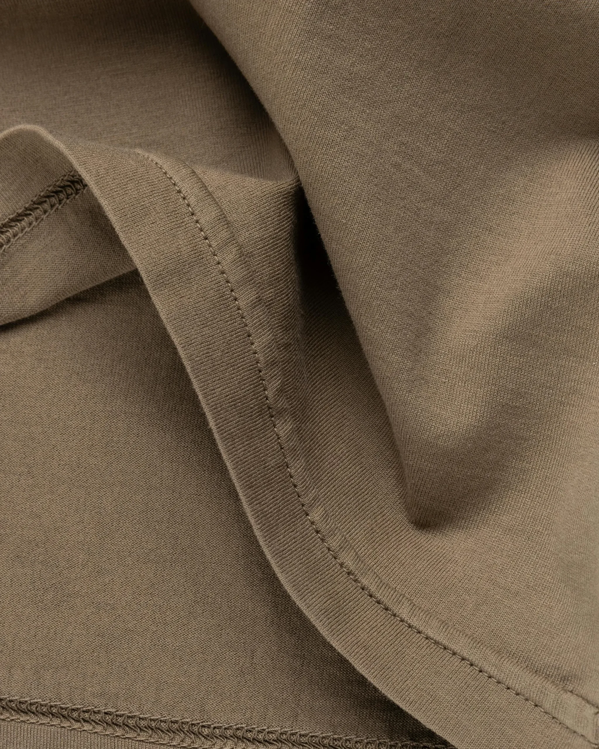 Rier Round Neck Long-Sleeve T-Shirt Castoro- Tops