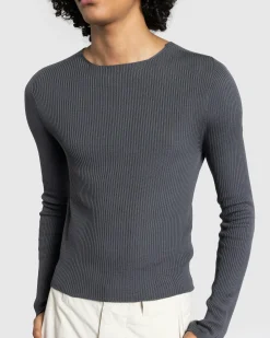 Rier Round Neck Sweater Castlerock Knit- Knitwear