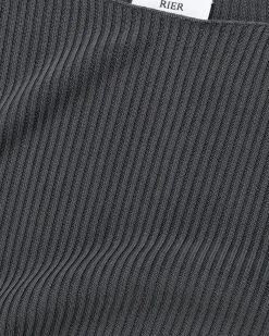 Rier Round Neck Sweater Castlerock Knit- Knitwear