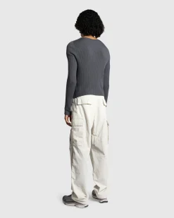 Rier Round Neck Sweater Castlerock Knit- Knitwear