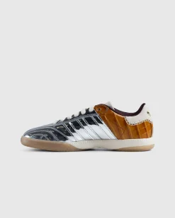 adidas Samba Metallic Silver/Brown/White- Sneakers