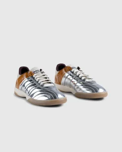 adidas Samba Metallic Silver/Brown/White- Sneakers