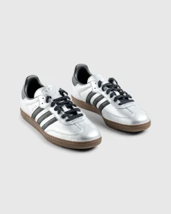 adidas Samba OG W Metallic Silver/Core Black/Gum- Sneakers