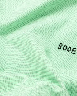 Bode See You at the Barn Short-Sleeve Shirt White/Green- Shirts