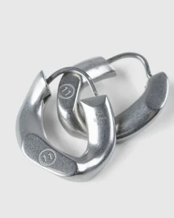 Maison Margiela Semi-Polished Earrings Silver- Jewelry