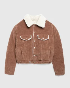 ERL Sherpa Corduroy Trucker Jacket- Outerwear
