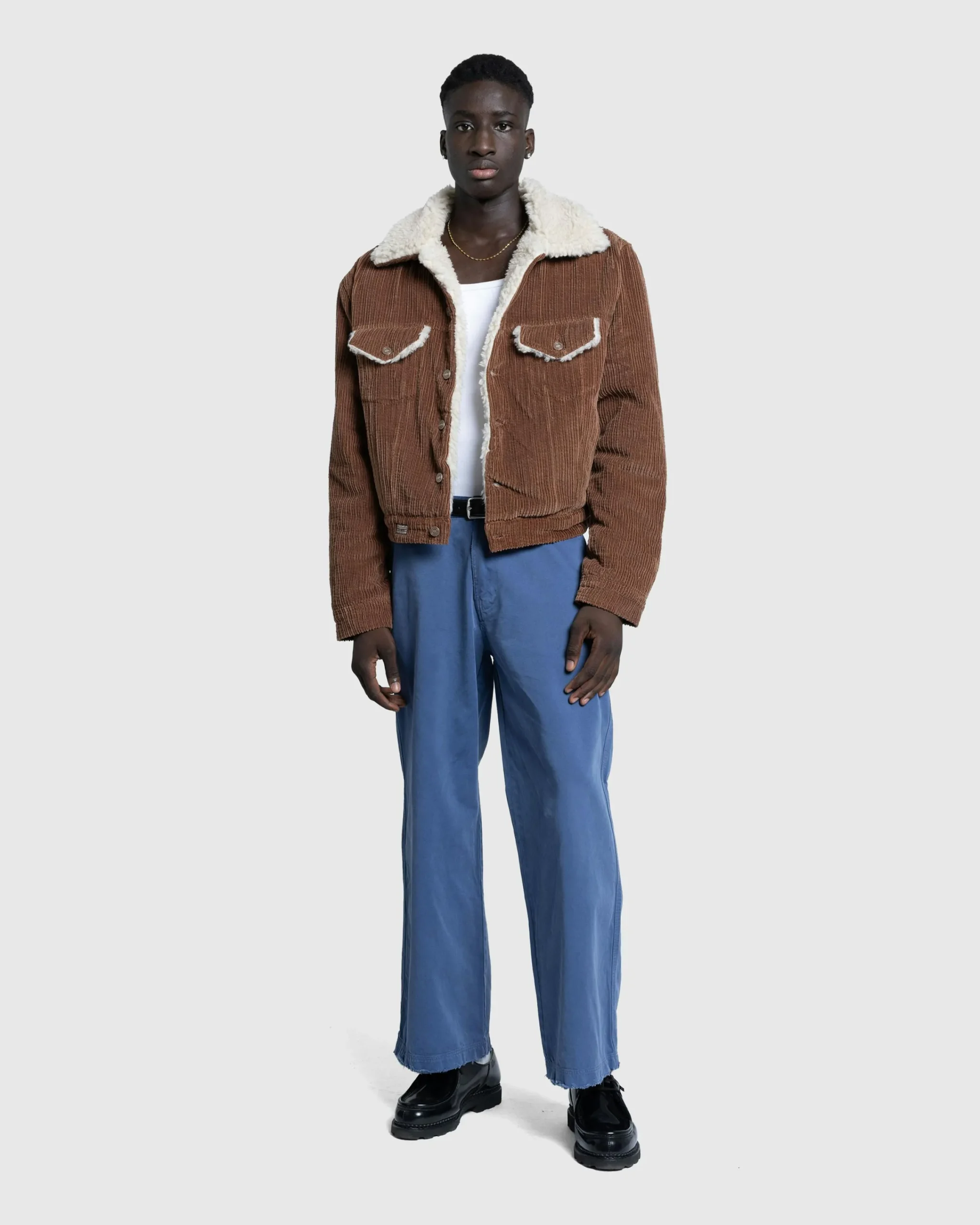 ERL Sherpa Corduroy Trucker Jacket- Outerwear