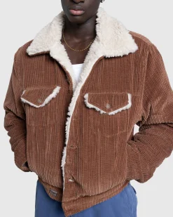 ERL Sherpa Corduroy Trucker Jacket- Outerwear