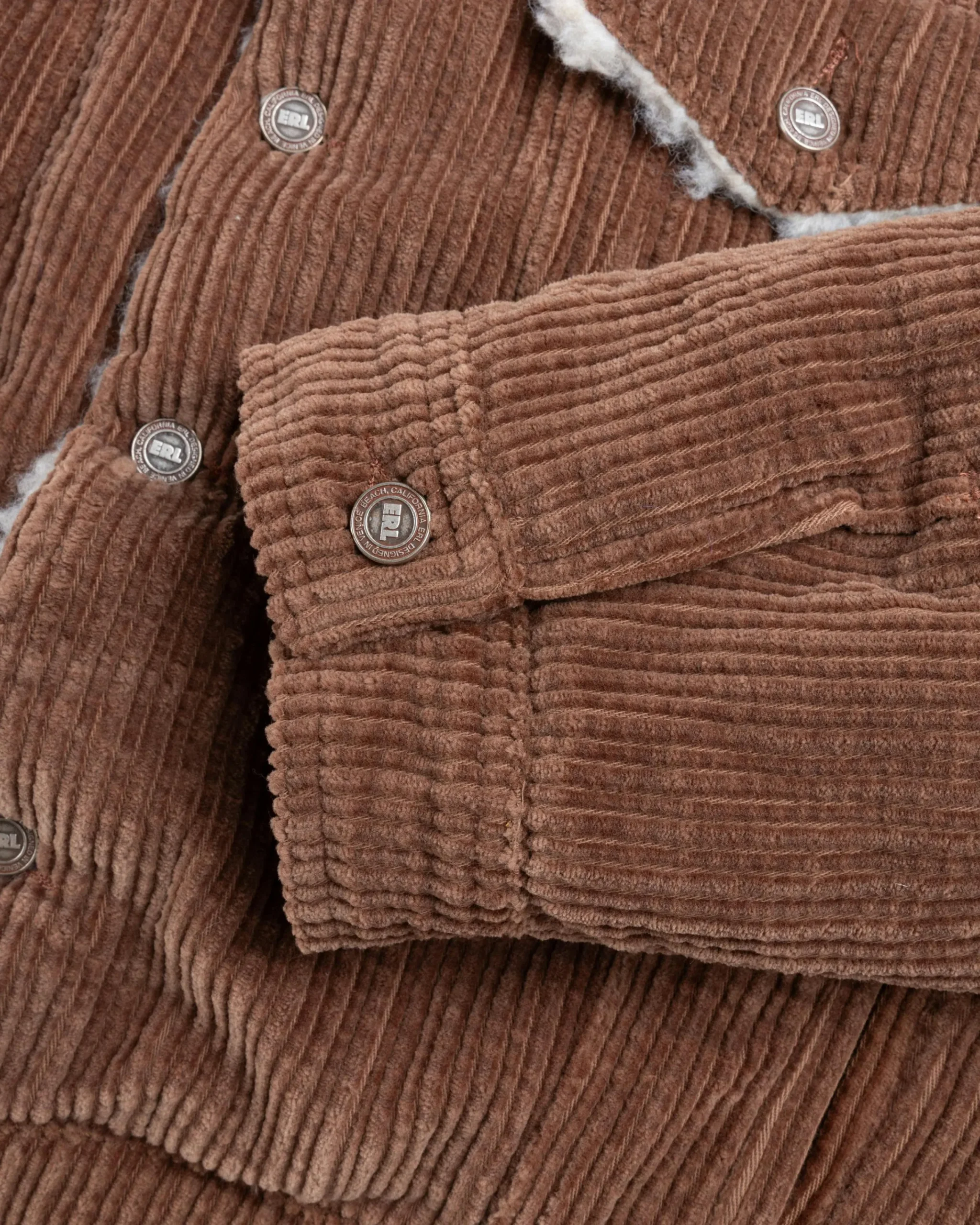 ERL Sherpa Corduroy Trucker Jacket- Outerwear