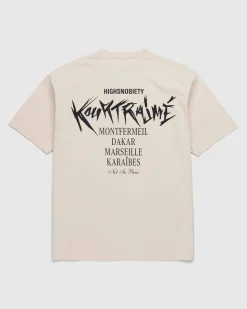 École Kourtrajmé Short Sleeve T-Shirt Eggshell- Tops