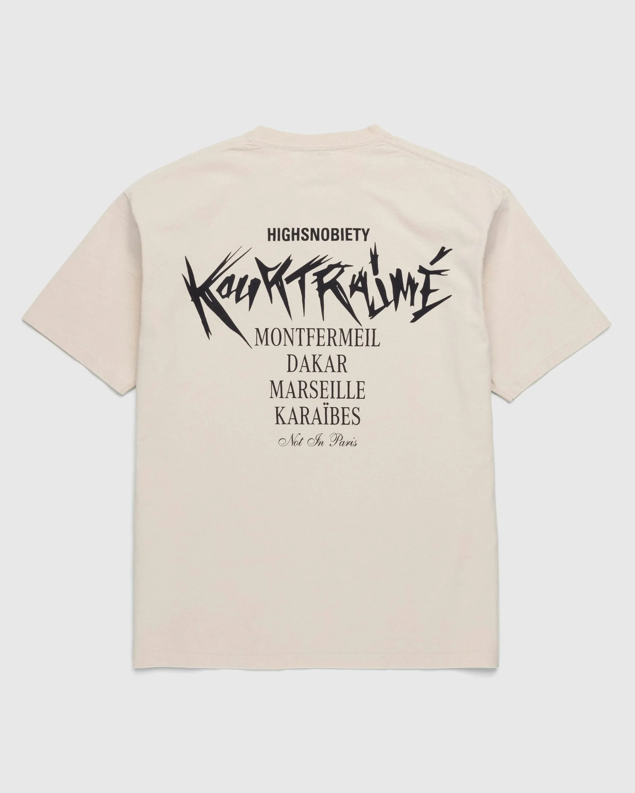 École Kourtrajmé Short Sleeve T-Shirt Eggshell- Tops