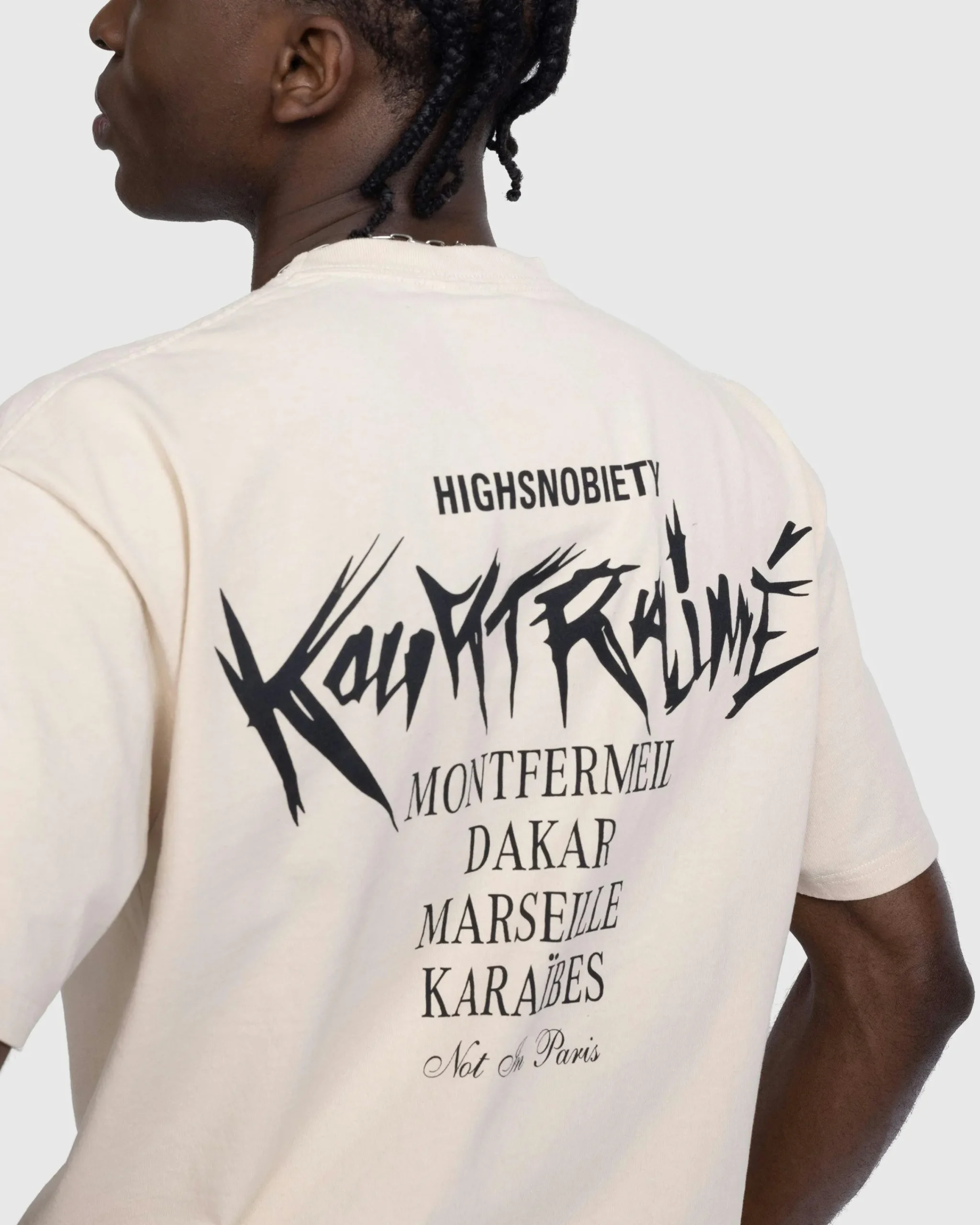 École Kourtrajmé Short Sleeve T-Shirt Eggshell- Tops