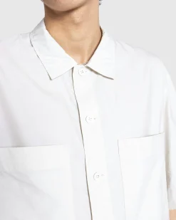 Lemaire Short-Sleeve Pyjama Shirt Pale Mastic- Shirts