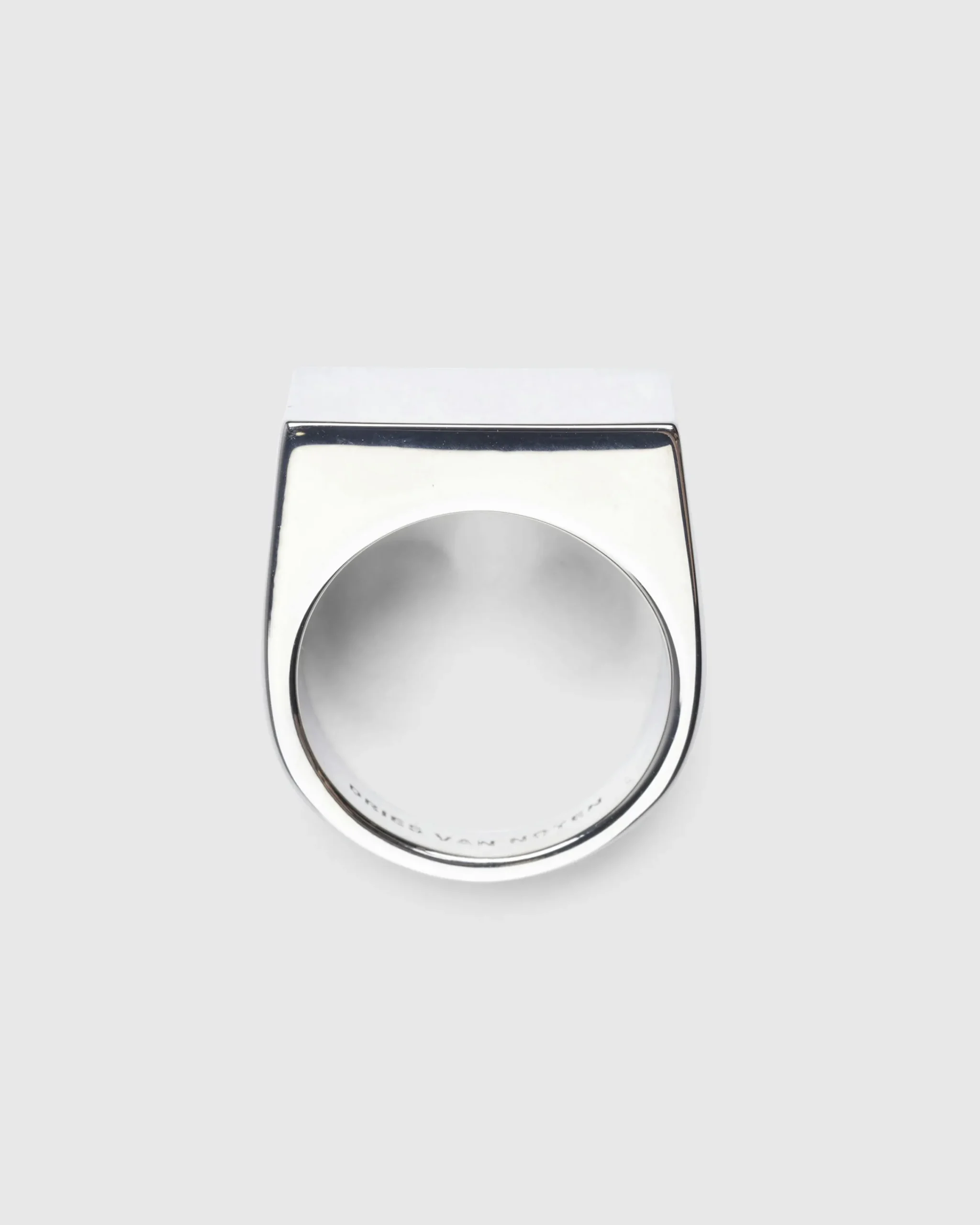 Dries van Noten Signet Ring Antic Silver- Jewelry