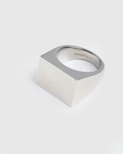 Dries van Noten Signet Ring Antic Silver- Jewelry