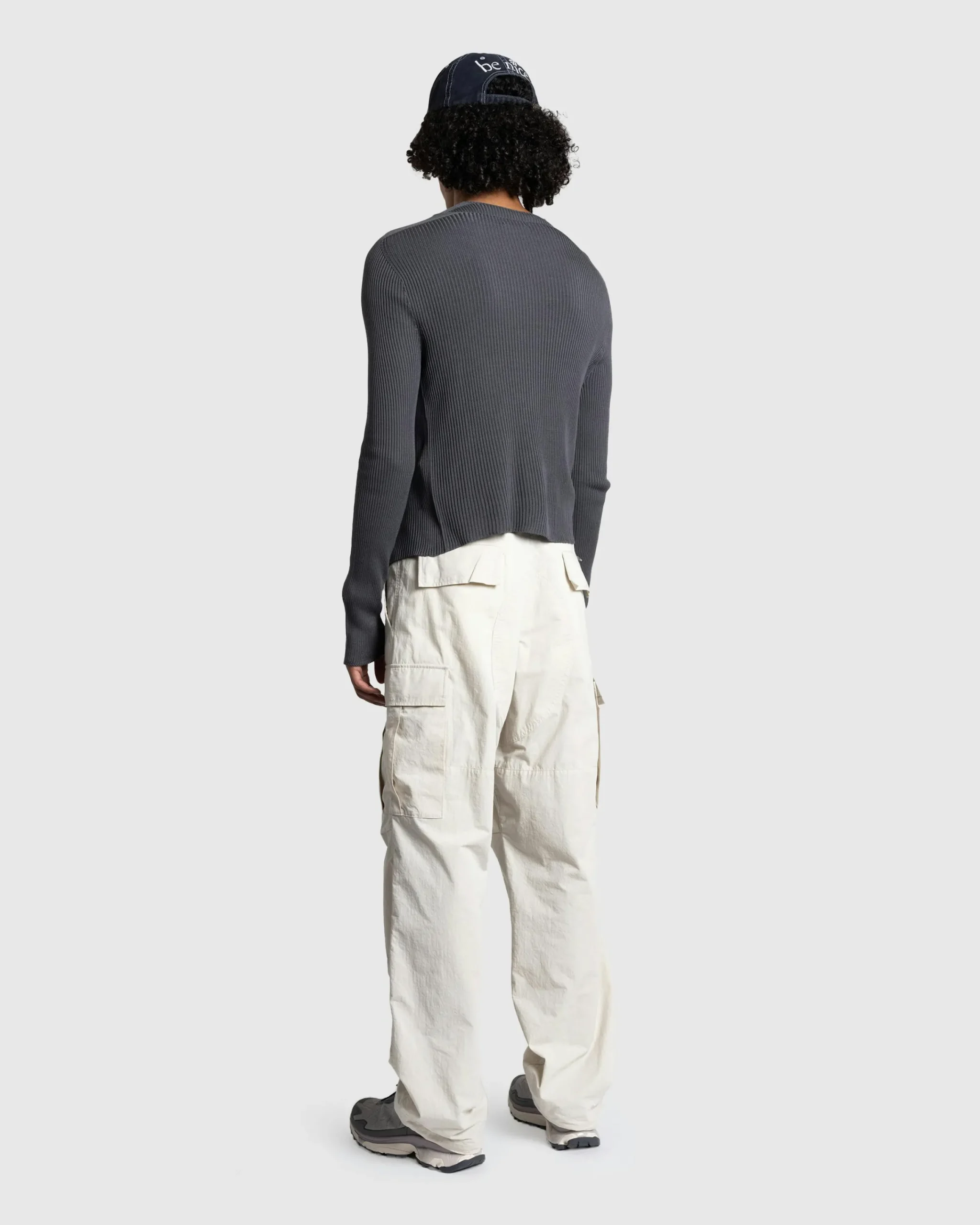 Rier Silk Knit Cardigan Castlerock- Knitwear