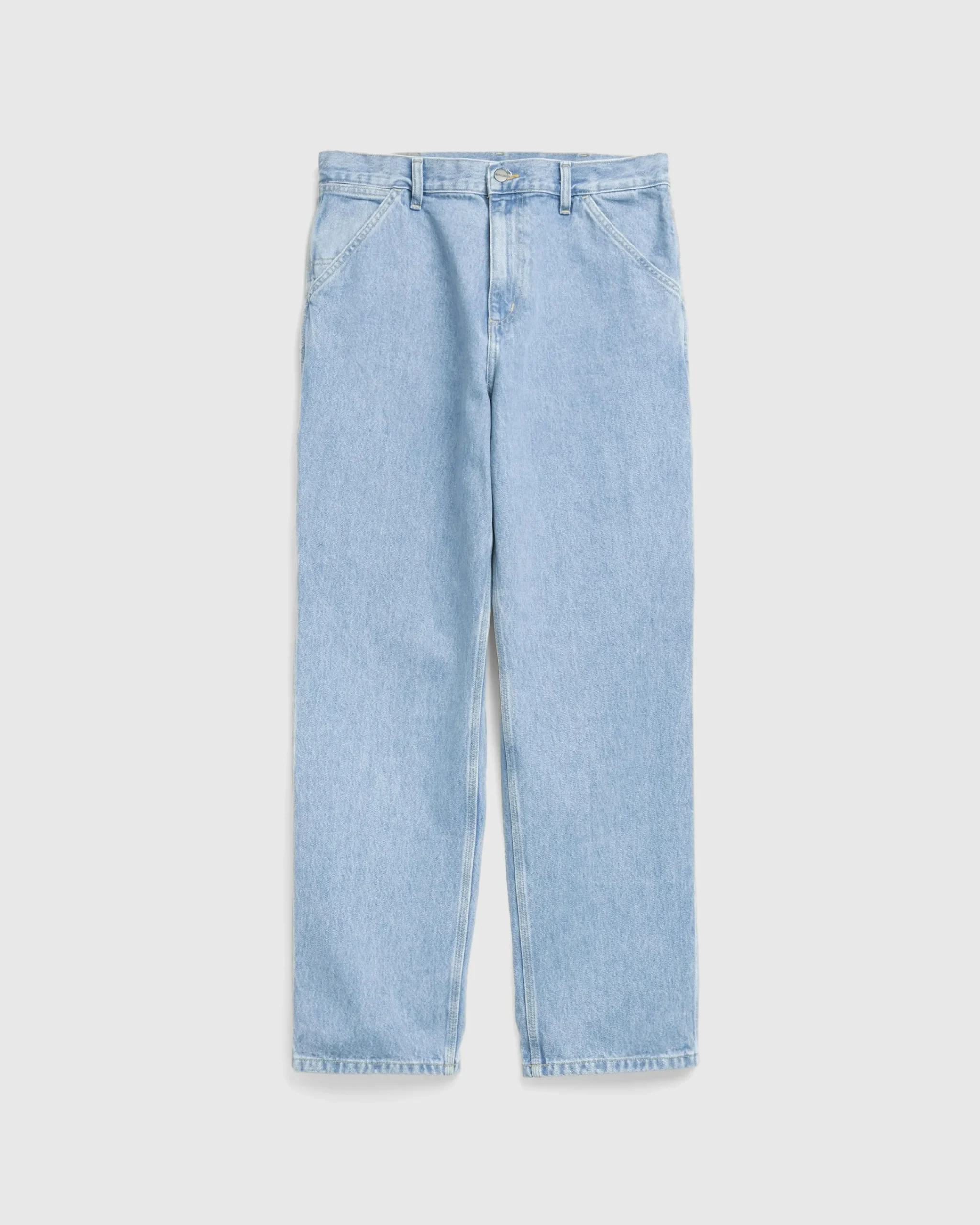 Carhartt WIP Single Knee Pant Blue/Stone Bleached- Pants