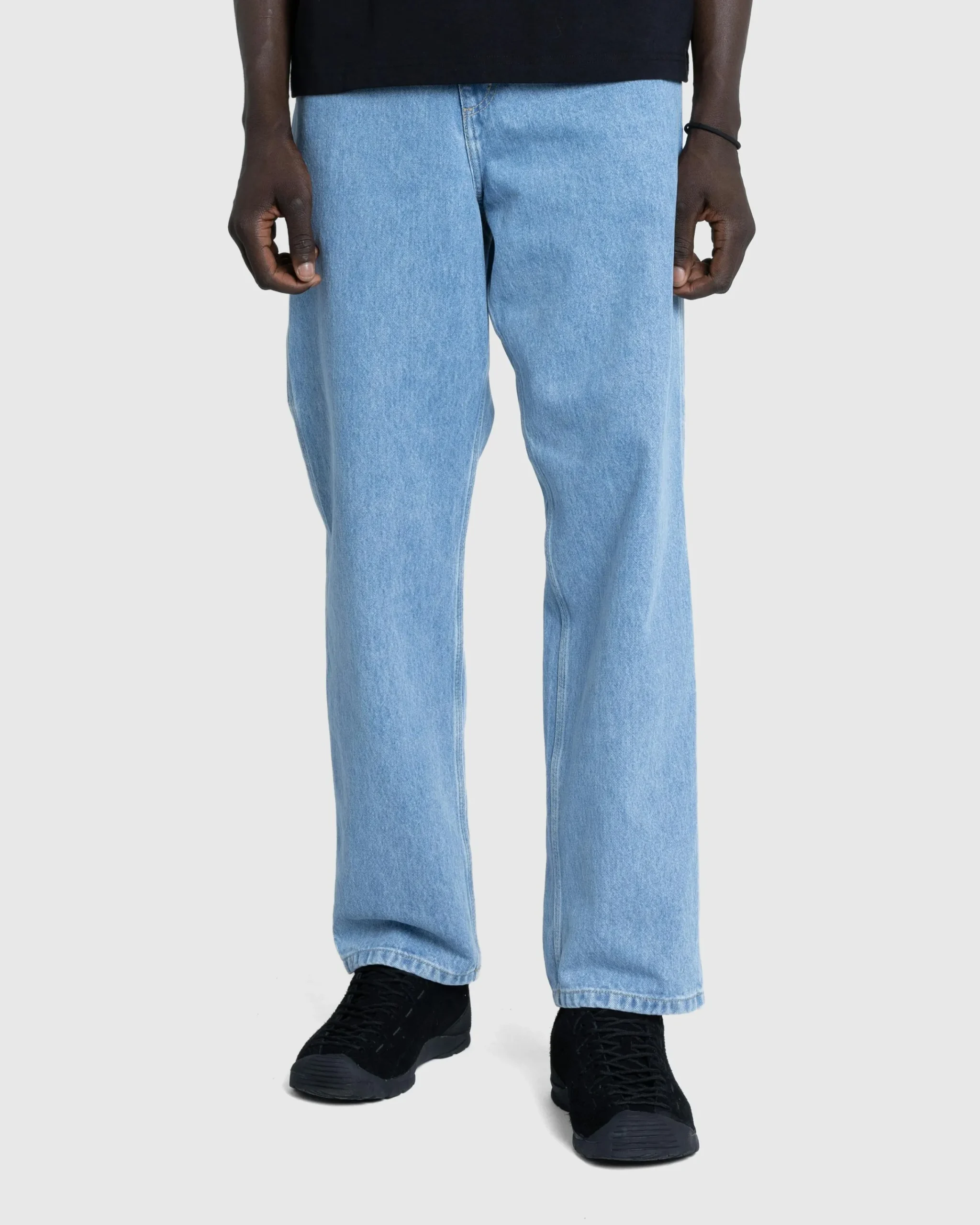 Carhartt WIP Single Knee Pant Blue/Stone Bleached- Pants