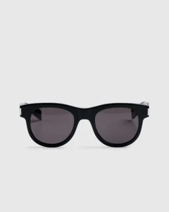 Saint Laurent SL 571 Round Frame Sunglasses Black- Sunglasses