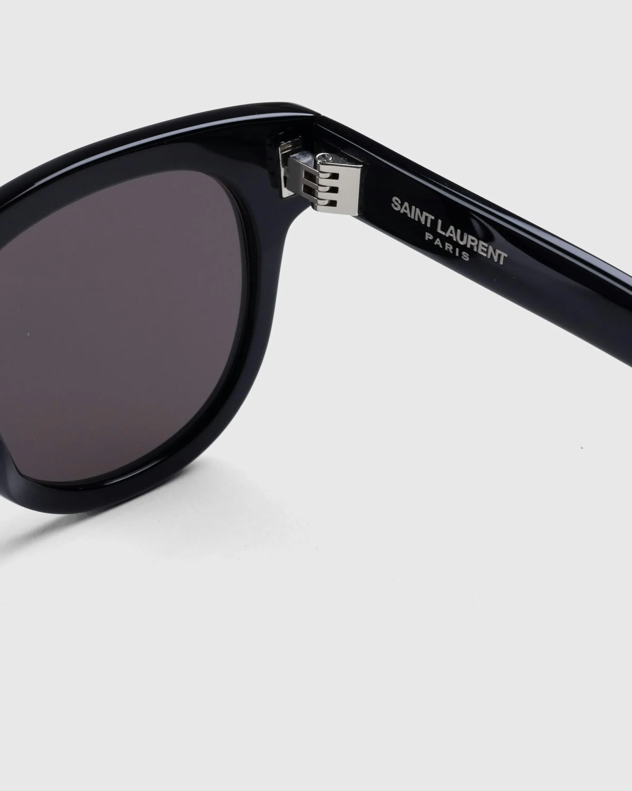 Saint Laurent SL 571 Round Frame Sunglasses Black- Sunglasses