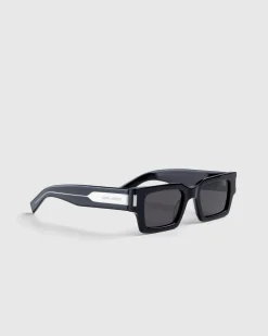 Saint Laurent SL 572 Square Frame Sunglasses Black/Crystal- Sunglasses