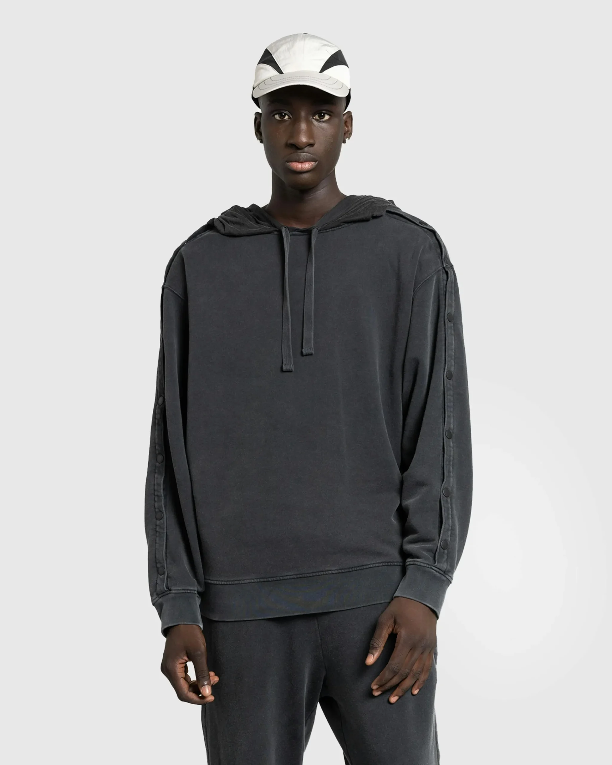 Y/Project Snap Insert Hoodie Vintage Black- Sweats