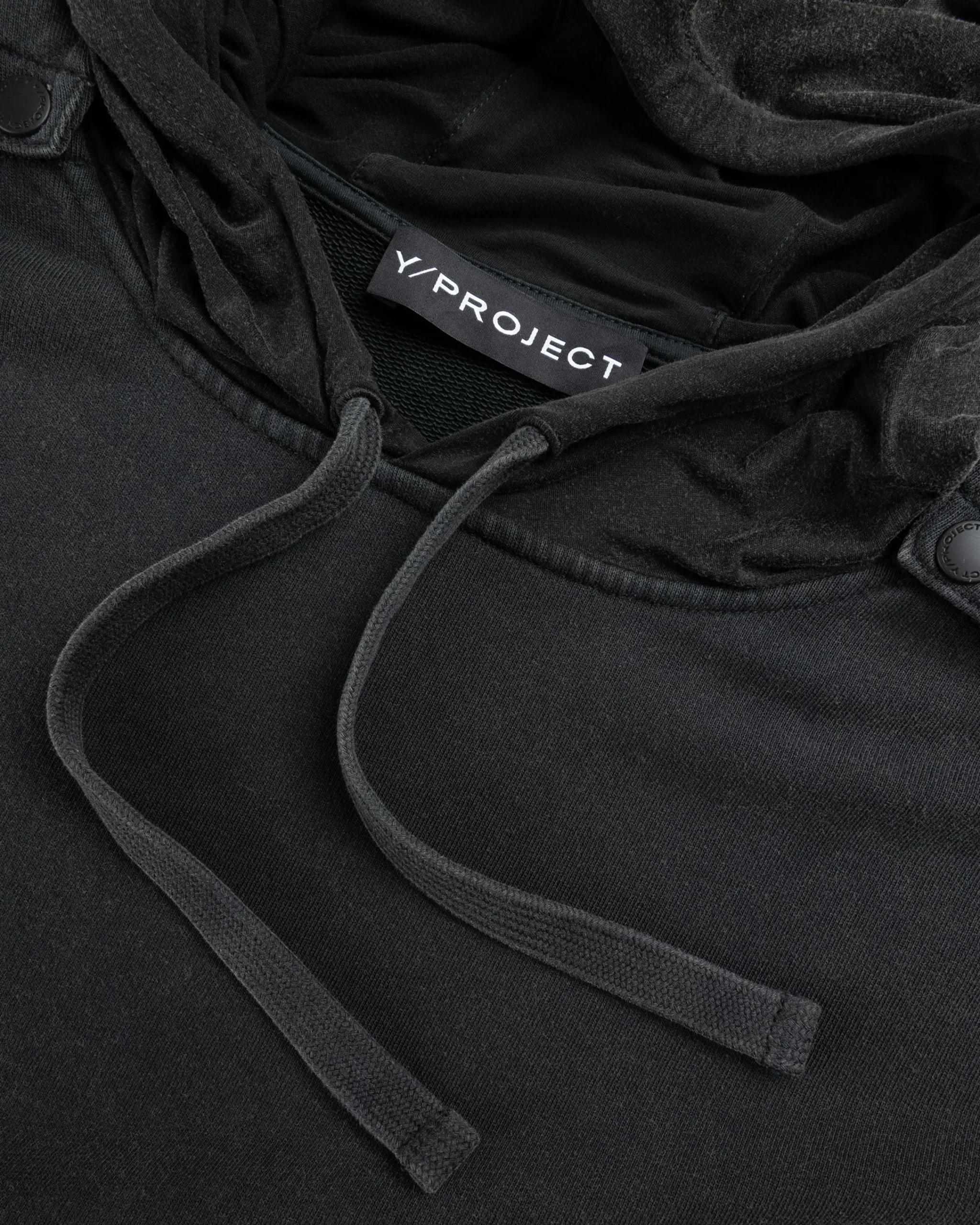 Y/Project Snap Insert Hoodie Vintage Black- Sweats