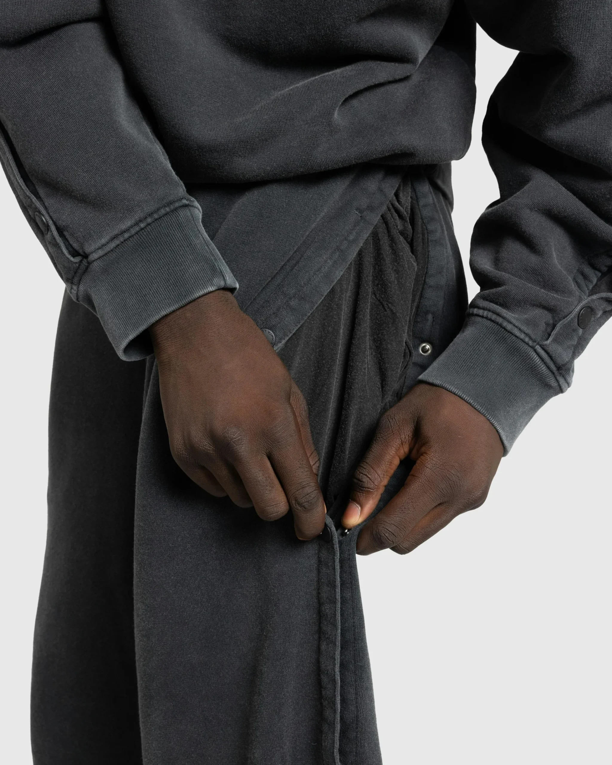 Y/Project Snap Insert Sweatpants Vintage Black- Pants