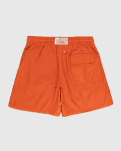 Vilebrequin Solid Swim Shorts Red Tea- Swimwear