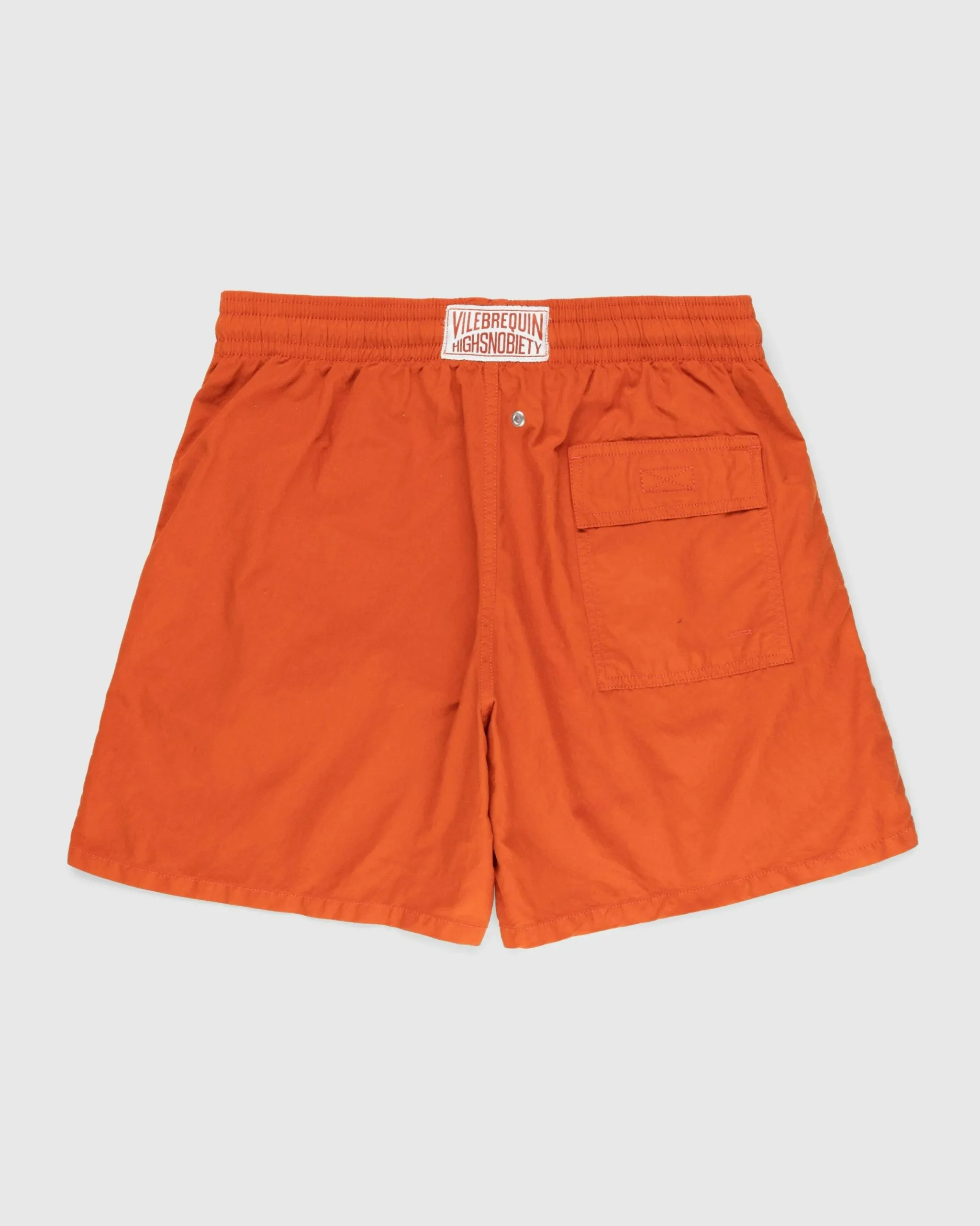 Vilebrequin Solid Swim Shorts Red Tea- Swimwear