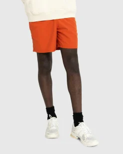 Vilebrequin Solid Swim Shorts Red Tea- Swimwear