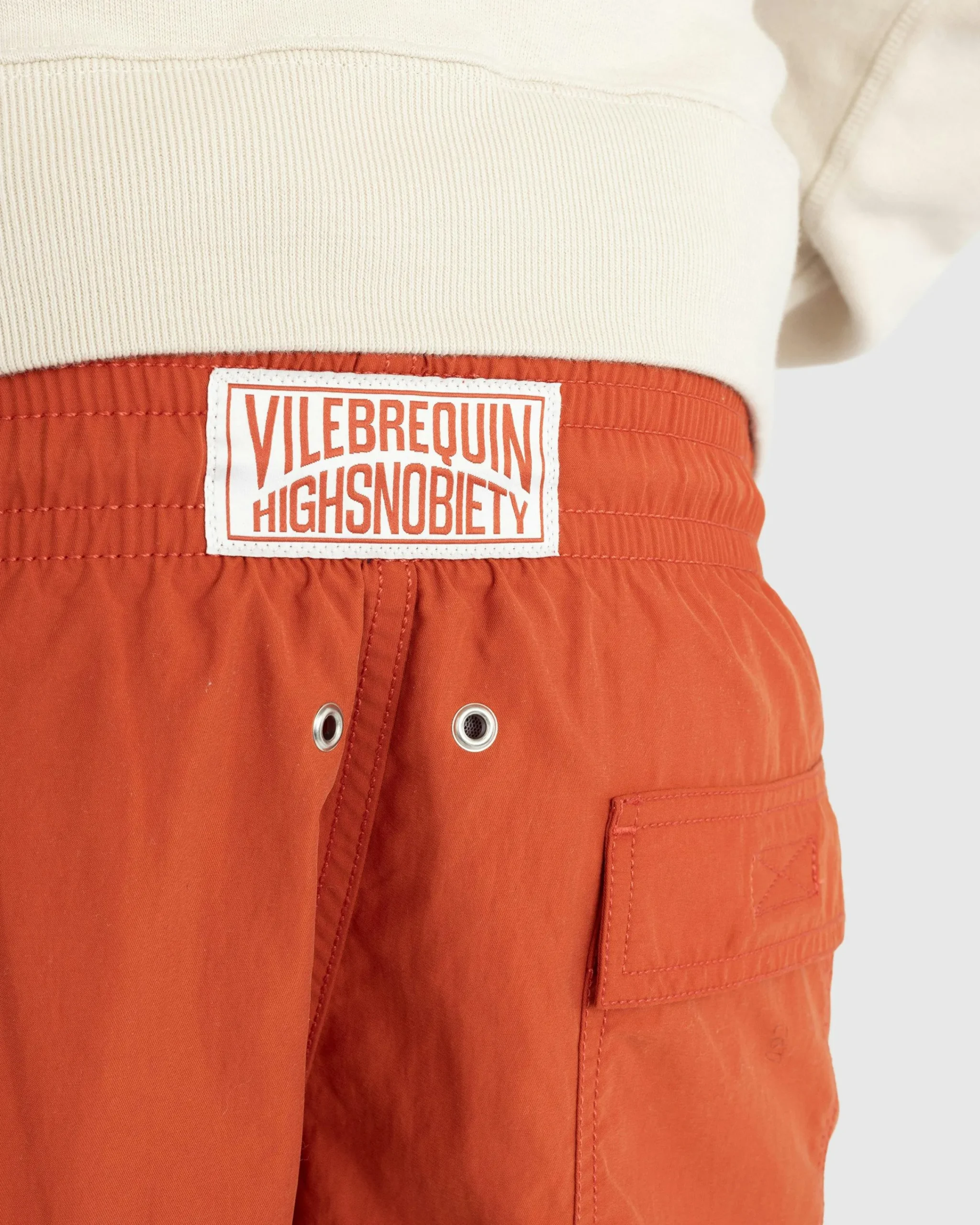 Vilebrequin Solid Swim Shorts Red Tea- Swimwear