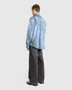 Y/Project Spray Pinched Logo Shirt Light Blue/Grey- Shirts