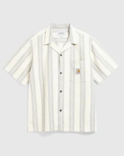 Highsnobiety S/S Dodson Shirt Dodson Stripe Natural- Shirts