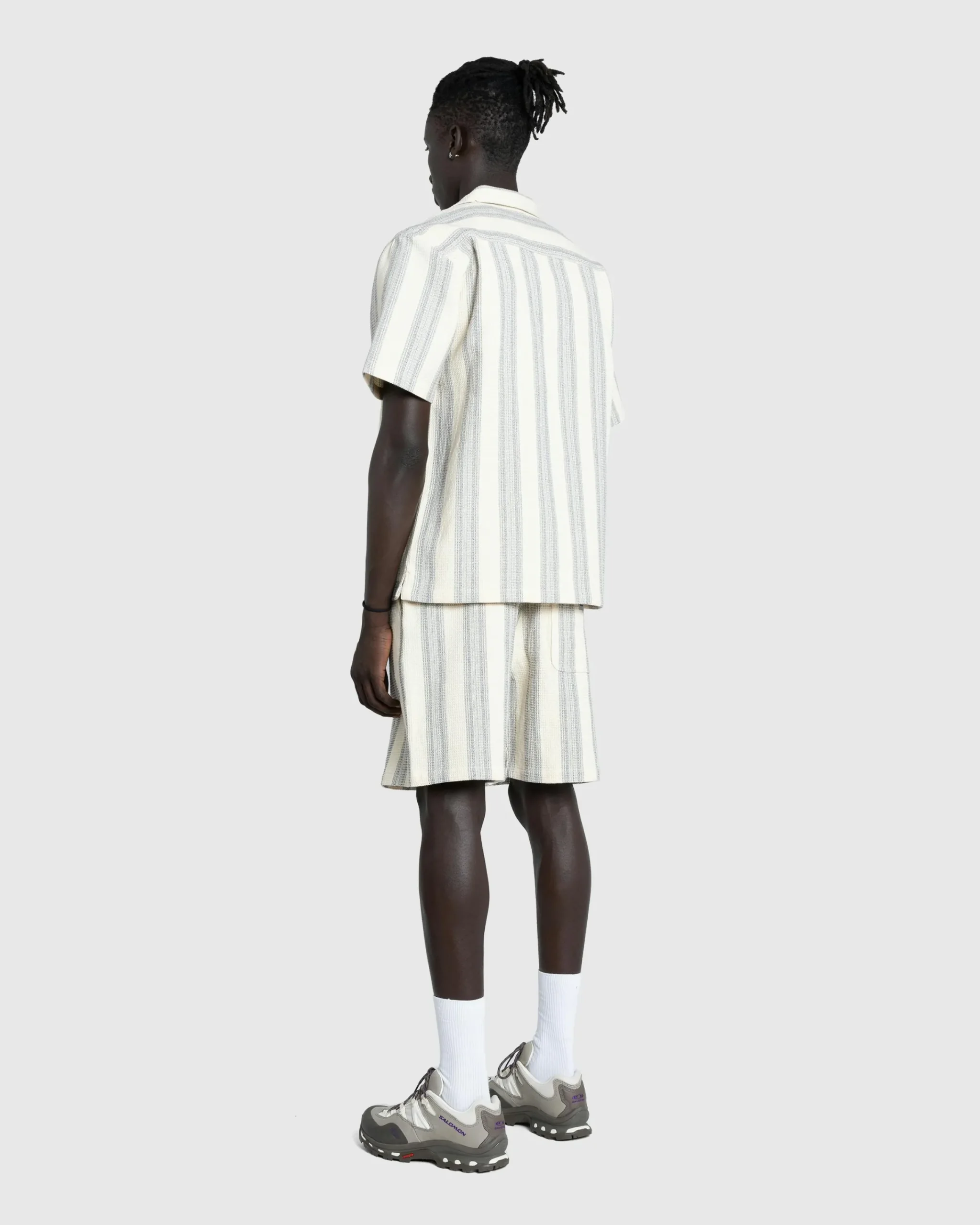 Highsnobiety S/S Dodson Shirt Dodson Stripe Natural- Shirts