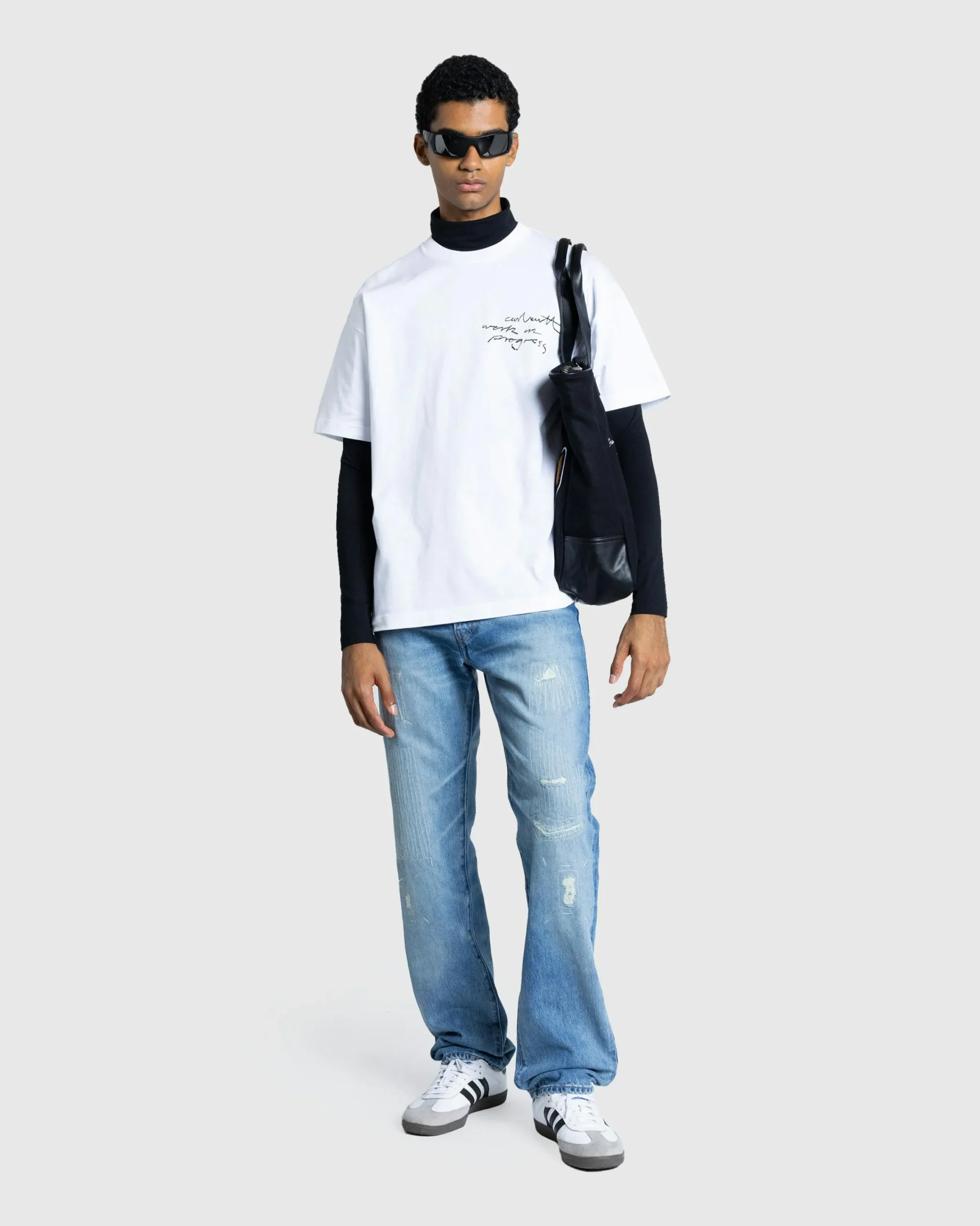 Carhartt WIP S/S Pencil T-Shirt White/Black- Tops